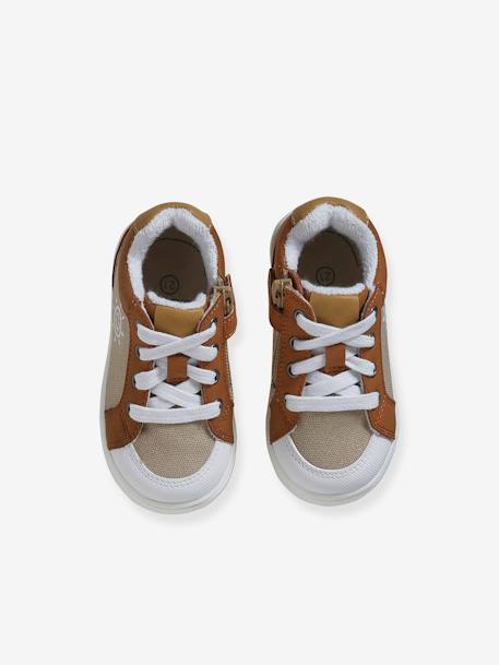 High-Top Trainers with Laces & Zips for Babies beige - vertbaudet enfant 