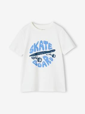 -T-Shirt with Message for Boys