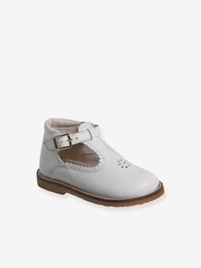 Shoes-Leather T-Strap Shoes for Babies