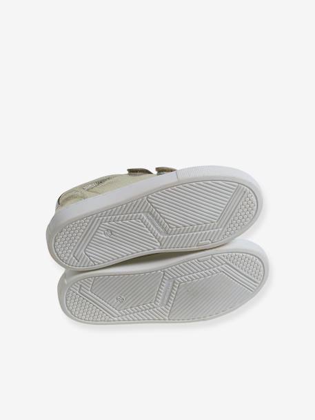Trainers in Golden Leather for Children gold - vertbaudet enfant 
