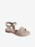 Hook-and-Loop Sandals for Children, Designed for Autonomy printed beige - vertbaudet enfant 