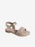 Sandales scratchées enfant collection maternelle beige imprimé - vertbaudet enfant 