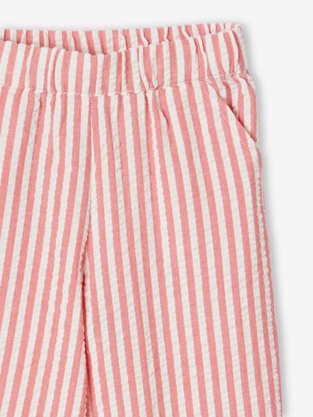 Blouse + 7/8-Length Trouser Combo for Girls red+sage green - vertbaudet enfant 