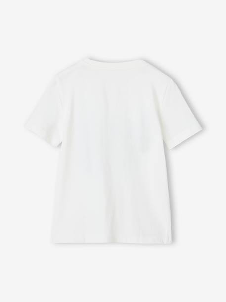 T-shirt imprimé Basics garçon manches courtes blanc+BLEU AQUA+bleu nuit+bleu roi+jaune+menthe+ORANGE LAVE+vert sauge - vertbaudet enfant 