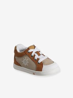 Shoes-Boys Footwear-Trainers-High-Top Trainers with Laces & Zips for Babies