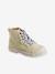High Top Fabric Trainers, Lug Soles, for Girls pale yellow - vertbaudet enfant 