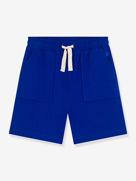 Cotton Shorts for Boys, by PETIT BATEAU navy blue - vertbaudet enfant 