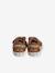 Fabric Trainers with Touch Fasteners, for Baby Boys dark brown+printed beige - vertbaudet enfant 