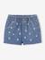 Denim Shorts with Embroidered Daisies, for Babies double stone+stone - vertbaudet enfant 