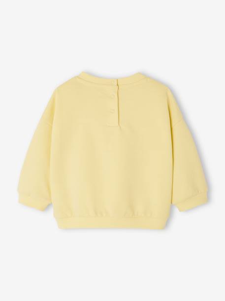 Basics Fleece Sweatshirt for Babies blush+pale yellow - vertbaudet enfant 