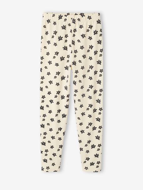 Ensemble sweat + legging fille écru - vertbaudet enfant 