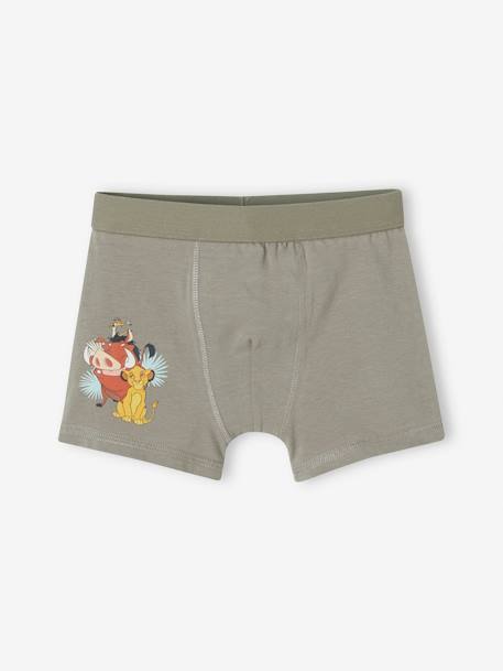 Pack of 3 The Lion King by Disney® Boxer Shorts khaki - vertbaudet enfant 