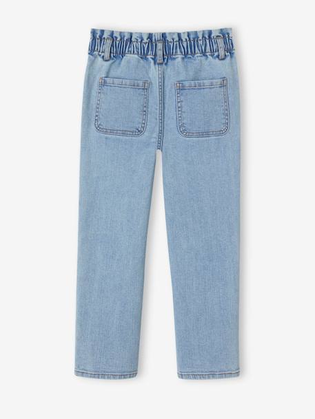 Indestructible Paperbag-Style Jeans for Girls double stone - vertbaudet enfant 