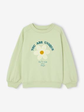 Sweatshirt with Fancy Details for Girls  - vertbaudet enfant