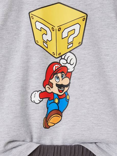 Pyjashort bicolore garçon Super Mario anthracite - vertbaudet enfant 