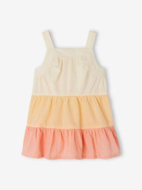 -Strappy Colourblock Dress for Babies