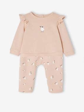 Sweatshirt & Trousers Combo for Babies  - vertbaudet enfant