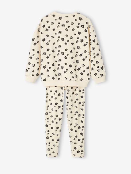 Ensemble sweat + legging fille écru - vertbaudet enfant 