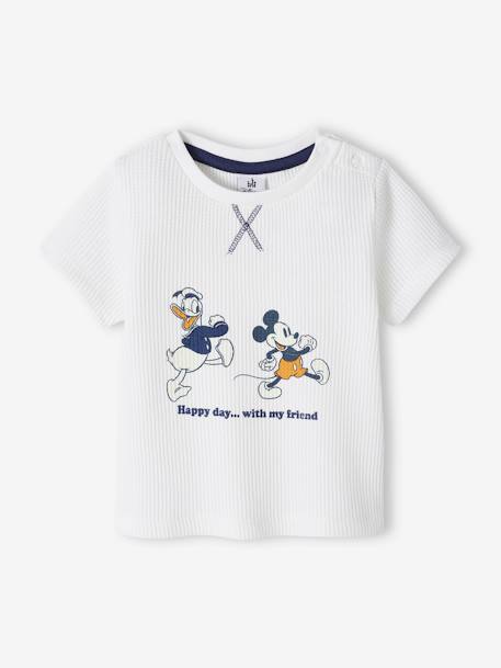 T-shirt nid d'abeille bébé Disney® Mickey écru - vertbaudet enfant 