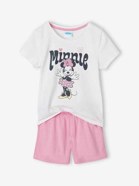 Pyjashort bicolore fille Disney® Minnie rose - vertbaudet enfant 