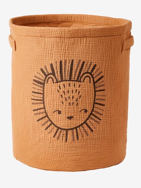 Tiger Basket in Cotton Gauze, Ethnic cinnamon - vertbaudet enfant 