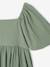 Occasion Wear Dress in Relief Fabric with Smocking for Girls pale pink+sage green - vertbaudet enfant 