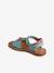 Sandales scratchées cuir enfant collection maternelle turquoise - vertbaudet enfant 