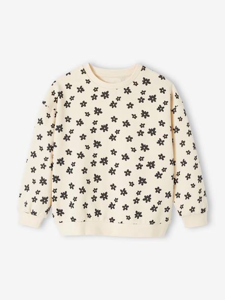 Ensemble sweat + legging fille écru - vertbaudet enfant 