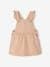 Dungaree Dress with Frilly Straps for Babies rose - vertbaudet enfant 