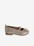 Ballet Pumps in Metallised Leather for Girls gold - vertbaudet enfant 