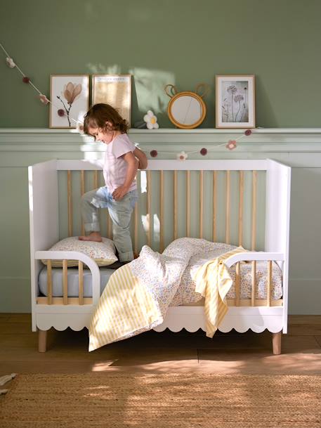 Housse de couette bébé réversible GIVERNY multicolore - vertbaudet enfant 