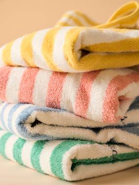 Bedding & Decor-Bathing-Striped Bathing Poncho for Babies