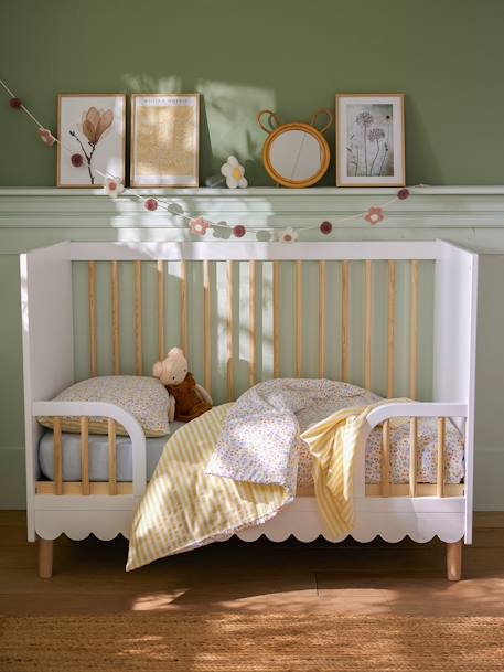 Housse de couette bébé réversible GIVERNY multicolore - vertbaudet enfant 