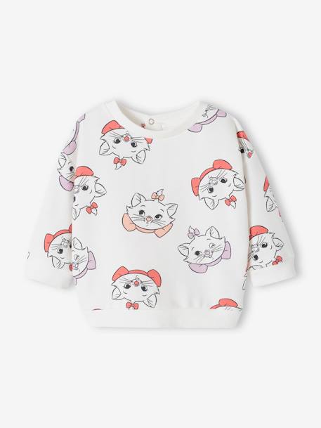 Marie Sweatshirt for Babies, Disney® The Aristocats ecru - vertbaudet enfant 