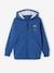 Sports Jacket with Hood & Fancy Crest blue+fir green - vertbaudet enfant 