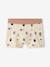 Lot de 5 boxers stretch graphiques garçon en coton bio écru - vertbaudet enfant 