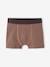 Lot de 5 boxers stretch graphiques garçon en coton bio écru - vertbaudet enfant 