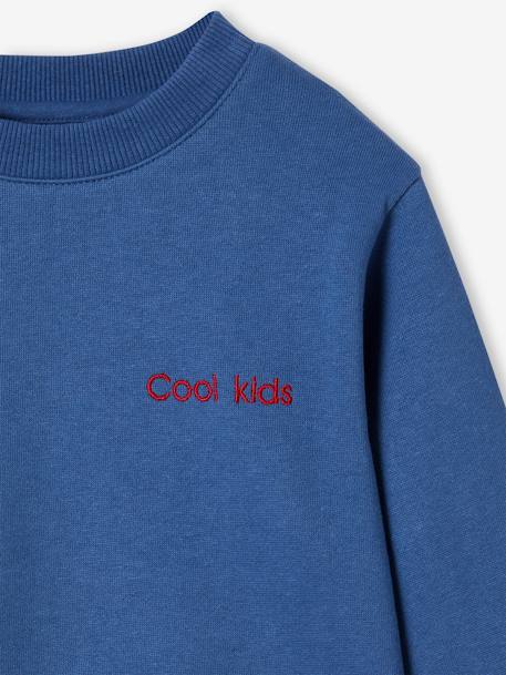 Round Neck Sweatshirt for Boys blue+hazel - vertbaudet enfant 