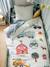 Parure housse de couette et taie d'oreiller avec coton recyclé MOISSON blanc imprimé - vertbaudet enfant 