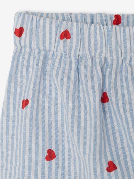 Seersucker Dress + Shorts + Headband Combo for Babies striped blue - vertbaudet enfant 