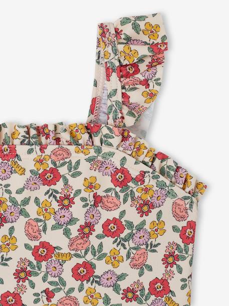 Floral Swimsuit for Baby Girls rose - vertbaudet enfant 