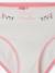 Pack of 4 Magnolia Briefs in Organic Cotton, for Girls peony pink - vertbaudet enfant 