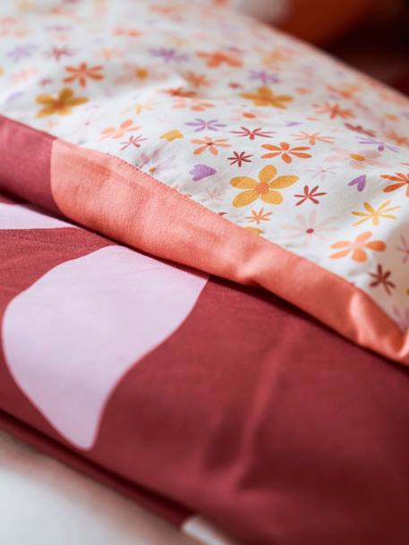 Duvet Cover + Pillowcase Set with Recycled Cotton for Children, Ibiza multicoloured - vertbaudet enfant 