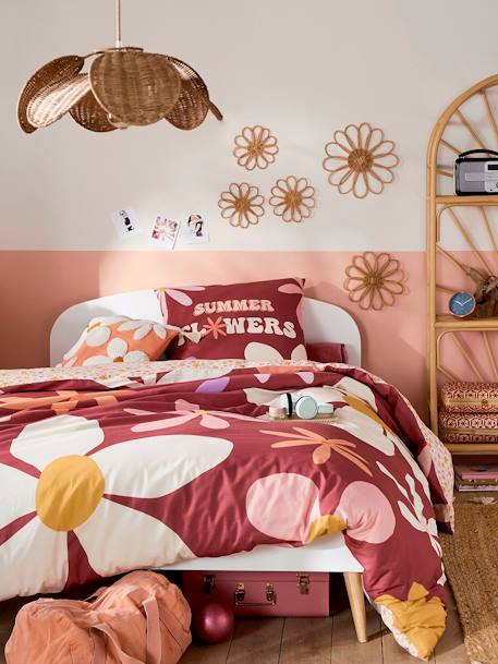 Duvet Cover + Pillowcase Set with Recycled Cotton for Children, Ibiza multicoloured - vertbaudet enfant 