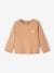Long Sleeve Basics Top for Babies caramel+dusky pink - vertbaudet enfant 