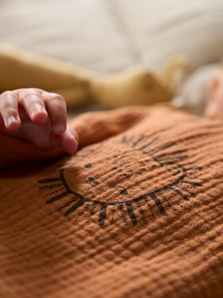 Sleeveless Summer Baby Sleeping Bag, Ethnic, Oeko-Tex® ochre+sage green - vertbaudet enfant 