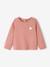 T-shirt bébé Basics manches longues personnalisable bois de rose+vert d'eau - vertbaudet enfant 