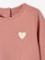 T-shirt bébé Basics manches longues personnalisable bois de rose+vert d'eau - vertbaudet enfant 