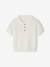 Knitted Polo Shirt for Babies ecru - vertbaudet enfant 