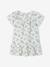 Robe fleurie de cérémonie bébé en gaze de coton écru - vertbaudet enfant 